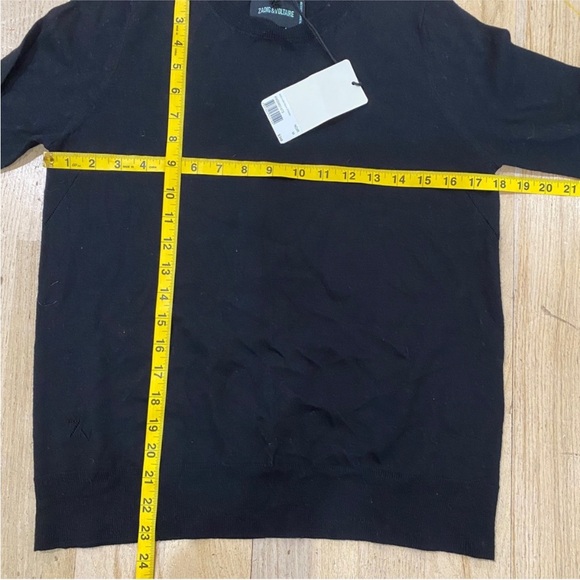 Zadig and Voltaire 100% merino wool cashmere skull lightweight sweater NWT - Picture 6 of 8